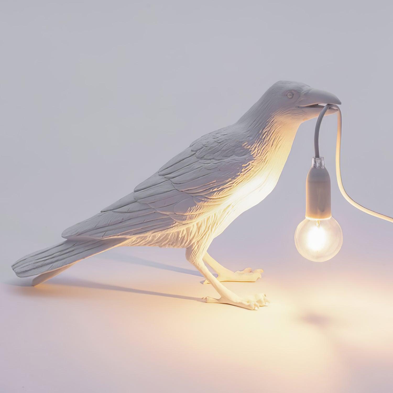 Raven Resin Table Lamp