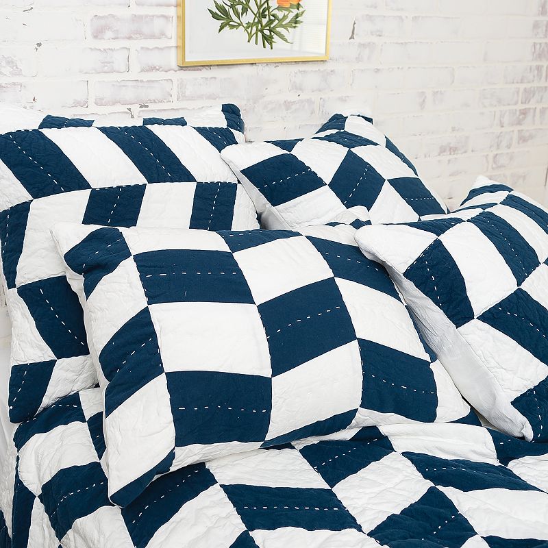 Carol and Frank Herringbone Patch Quilt