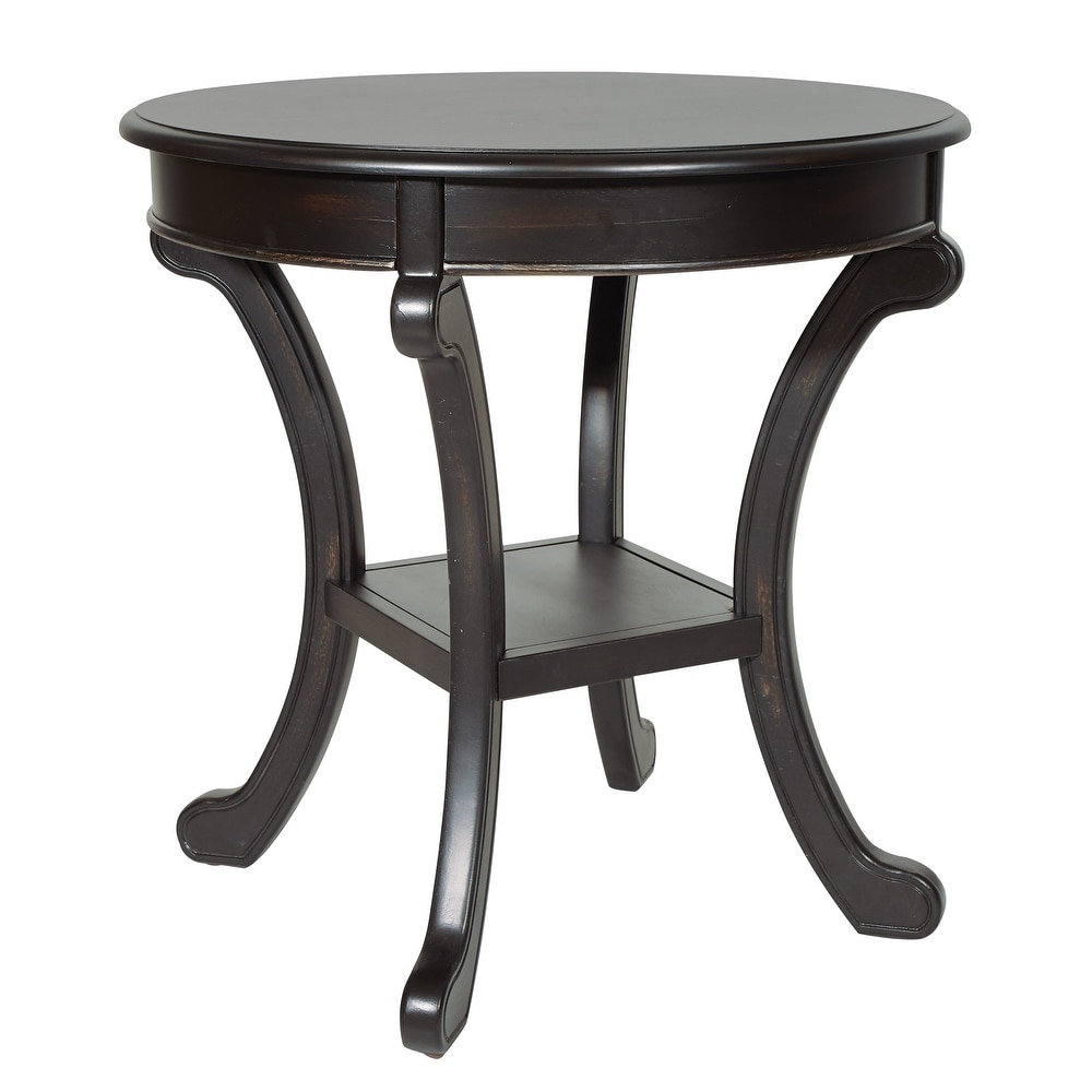 Copper Grove Korostyshiv Hand painted Transitional Accent Table