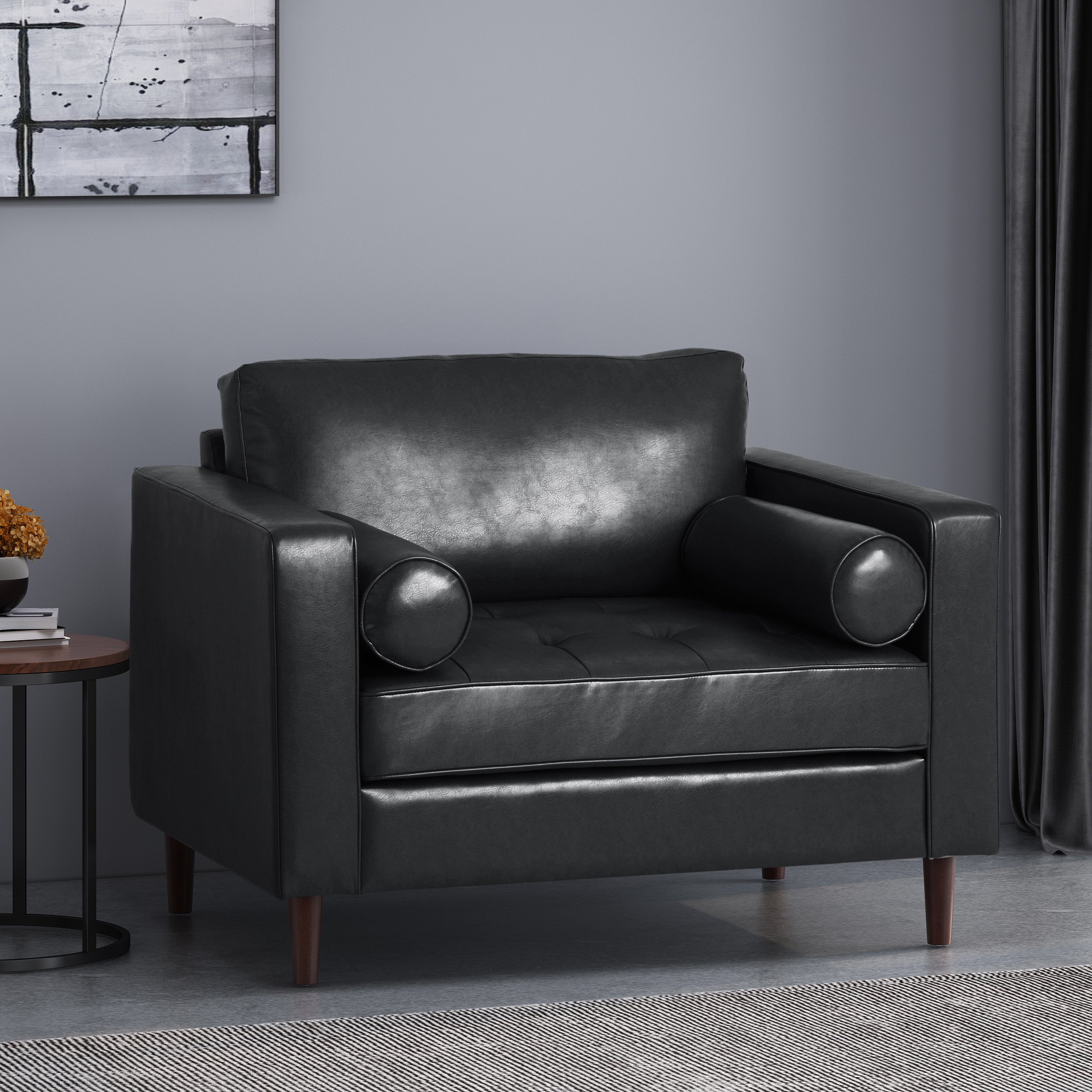 Vernon Contemporary Tufted Club Chair