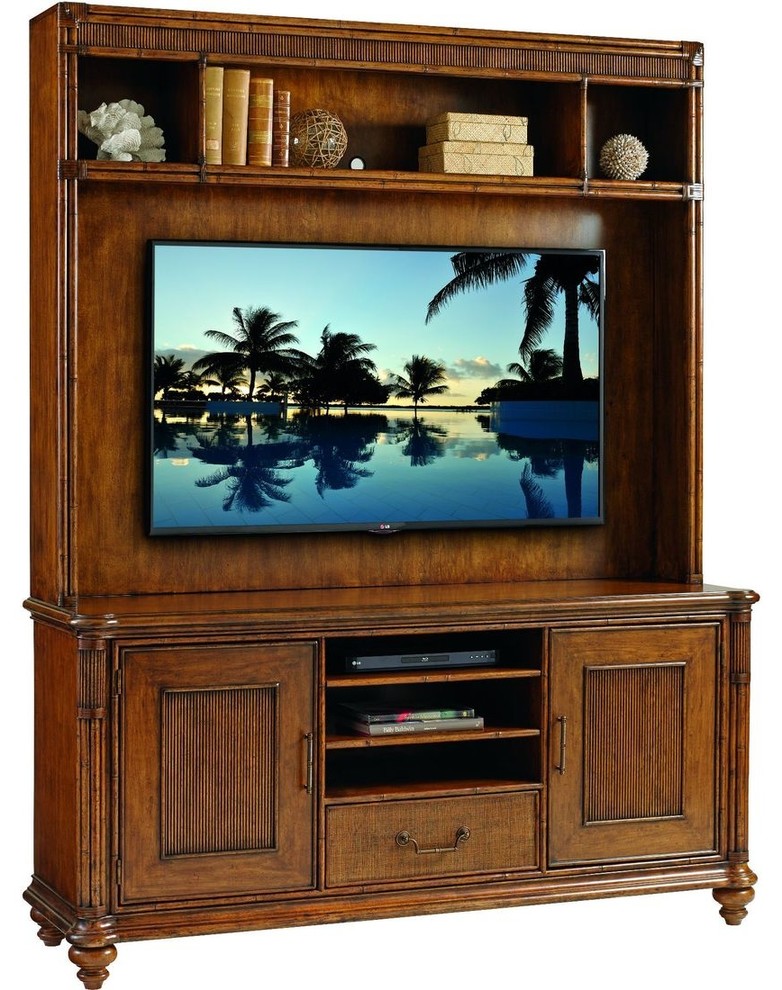 Pelican Cay Media Console   Tropical   Entertainment Centers And Tv Stands   by Stephanie Cohen Home  Houzz