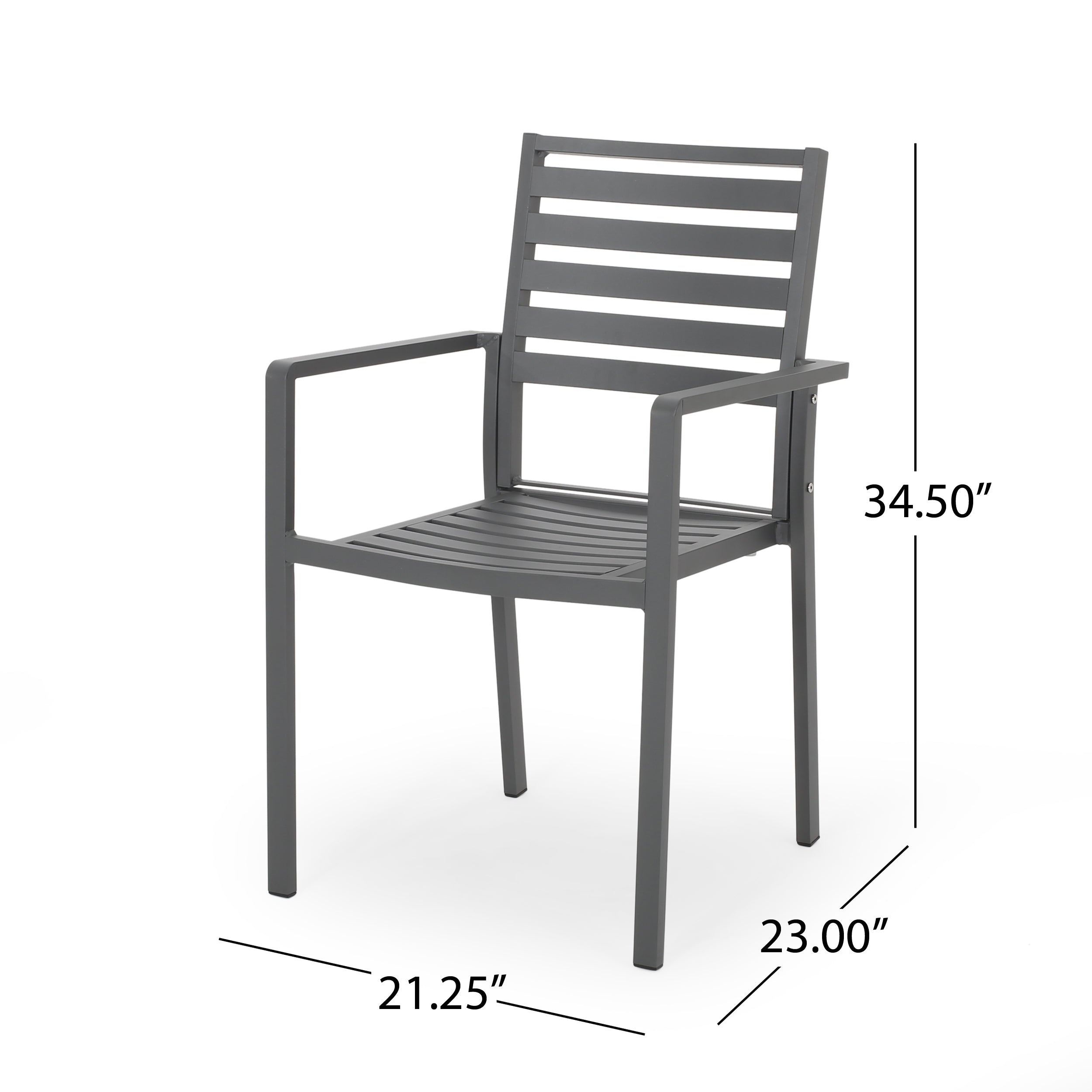 Fatiha 6 Seater Aluminum Dining Set