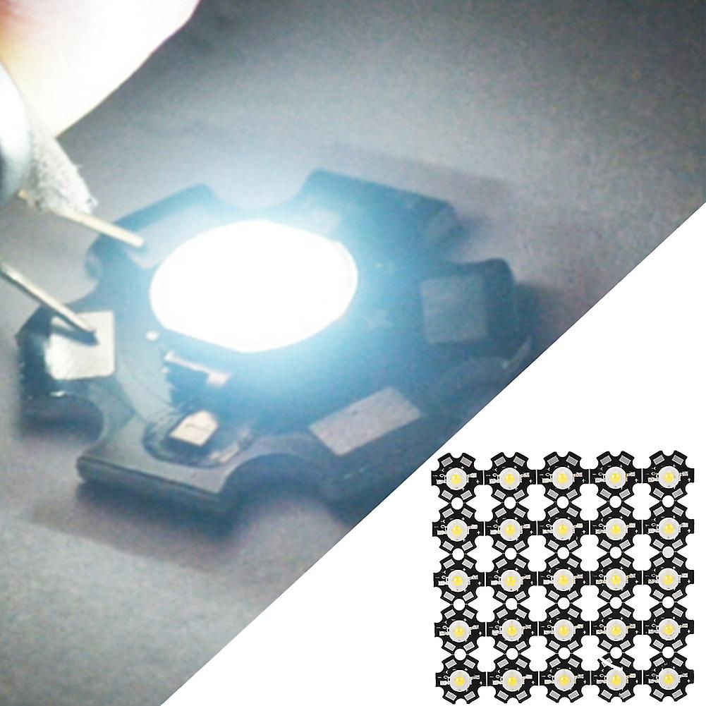 25PCS High Bright Integrated Chip Light Source LED Bead Spotlight Bulb Warm 3000-3200K