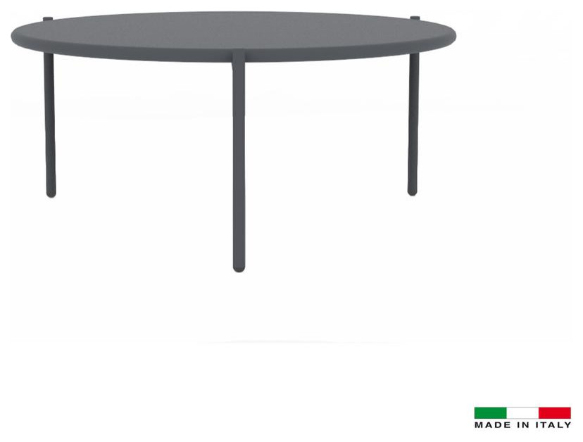 Large Round End Table  Metal frame design  Water and UV resistant material ...   Transitional   Outdoor Side Tables   by BisonOffice  Houzz