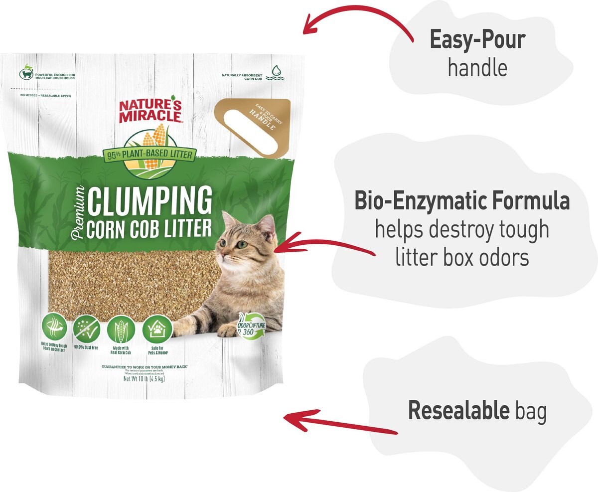 Nature's Miracle Premium Scented Clumping Corn Cat Litter