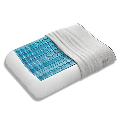 Technogel Anatomic Cooling Gel Pillow - Patented Ergonomic Design For Deeper Sleep - Queen Size