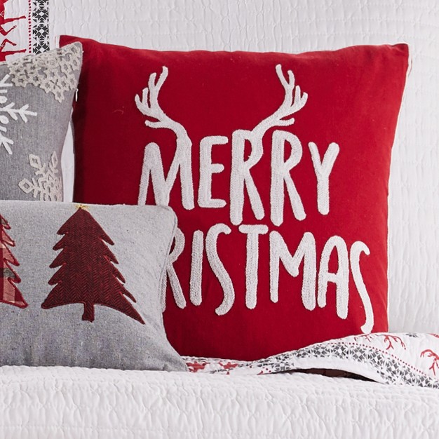 Rudolph Holiday Decorative Pillow Red Levtex Home