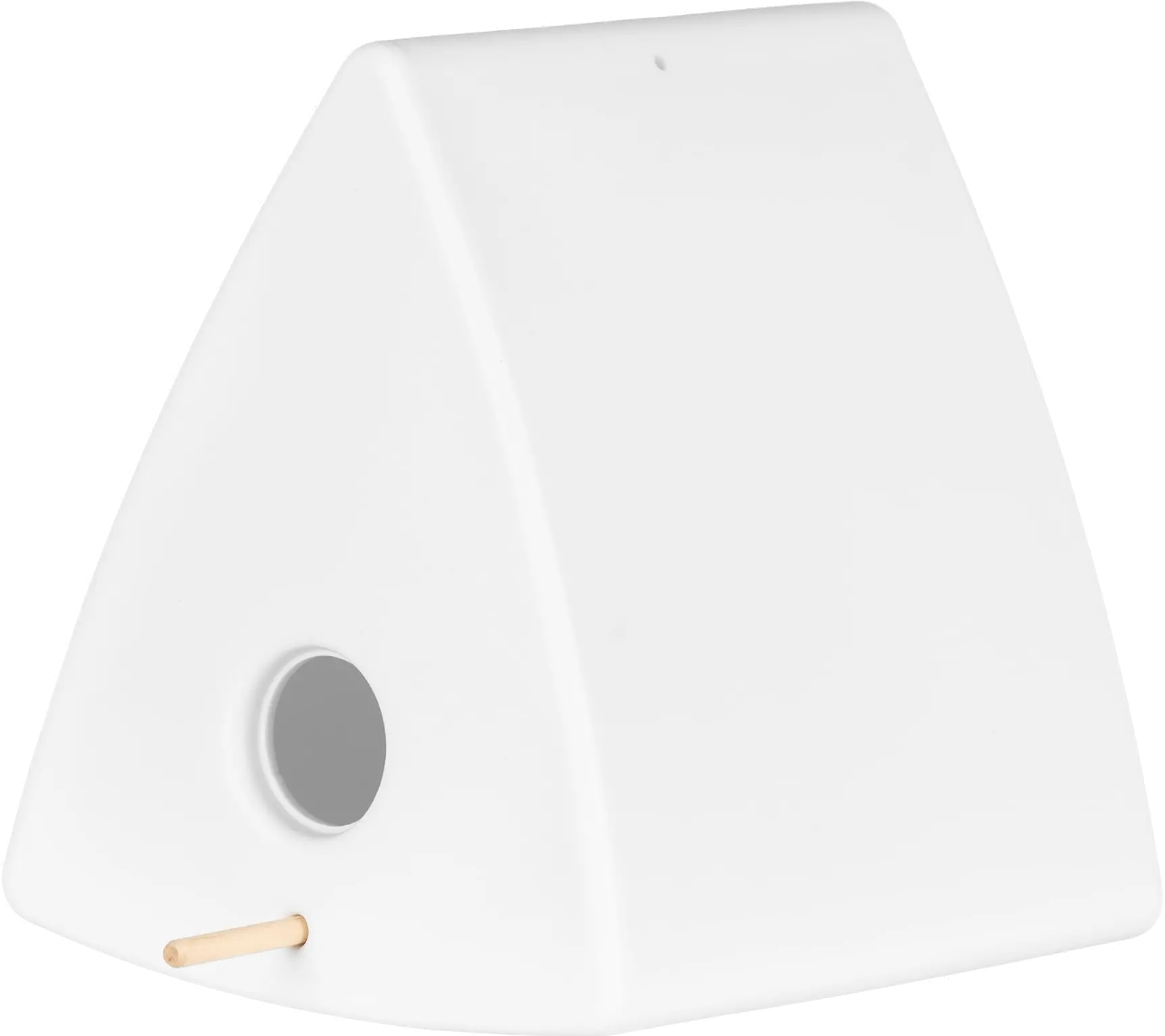 Dalya White Triangle Decorative Birdhouse - South Shore