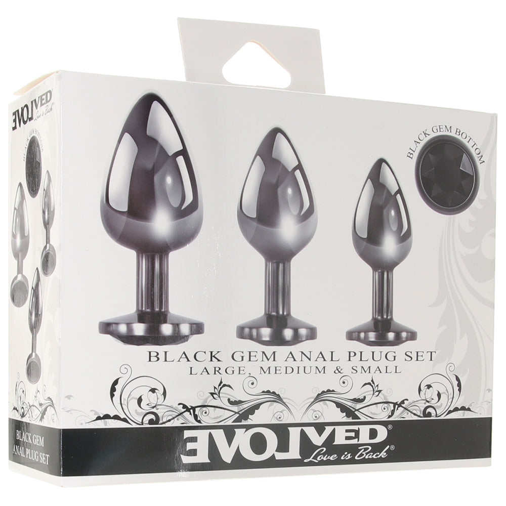 Black Gem Anal Plug Set