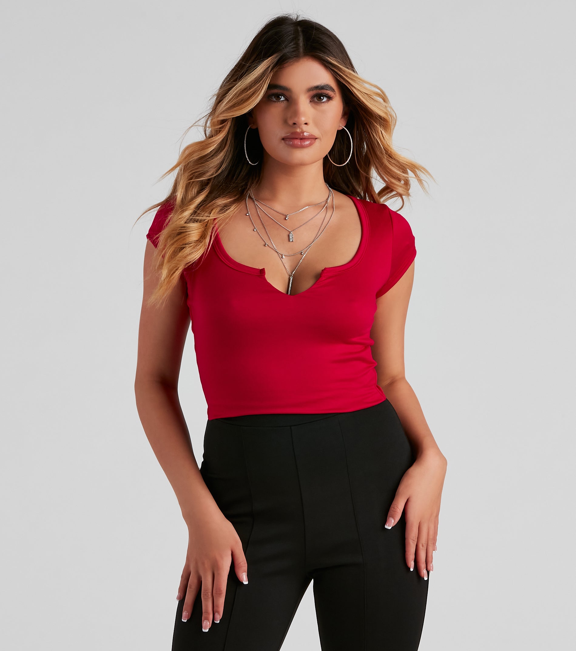 PLACEHOLDER - Basic Babes Only Crop Top