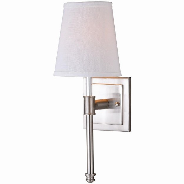 Vaxcel Ritz 1 Light Vanity Satin Nickel