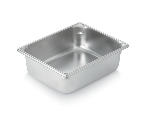 Vollrath 4 Inch Stainless Steel Half Size Steam Ta...