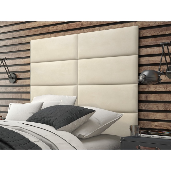 Vant Upholstered Wall Panels (Headboards) Sets of 4， Micro Suede - - 12063235