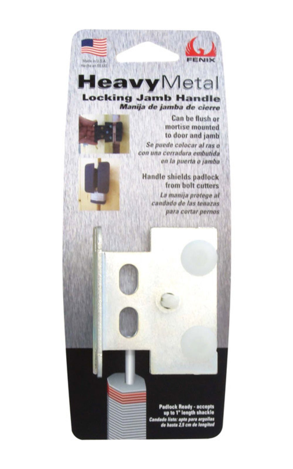 LOCKING JAMB HANDLE ZINC