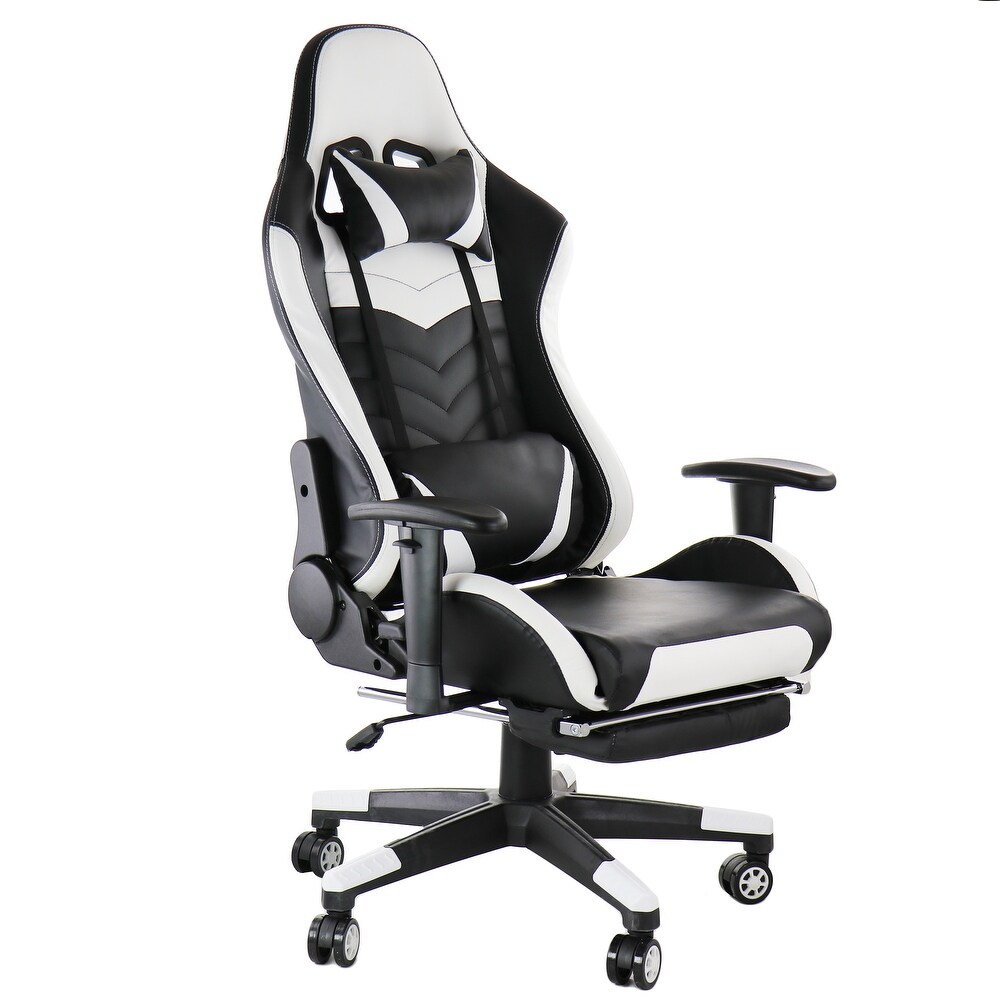 GameFitz Gaming Chair in Black and White