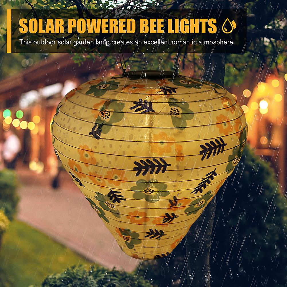 Solar Decorative Lanterns Outdoor Nylon Lanterns With Hook Waterproof Solar Light With Built-in Battery Holiday Decoration