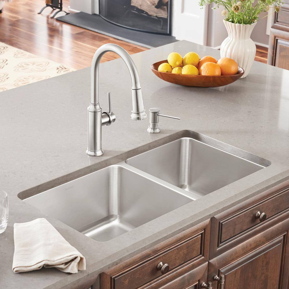 Blanco FORMERA Undermount Stainless Steel 33 in. 6040 Double Bowl Kitchen Sink 442769