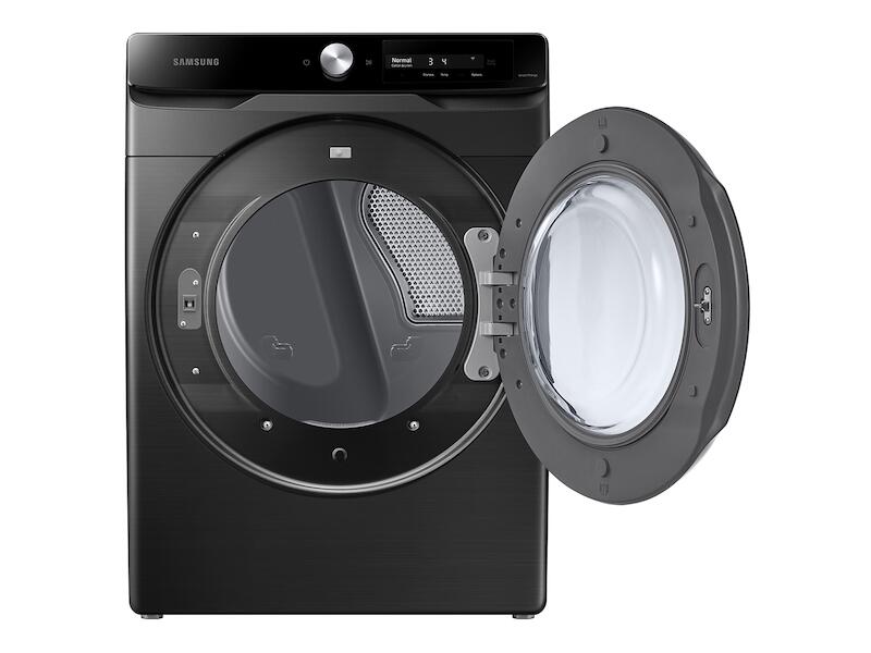 Samsung DVE45A6400V 7.5 Cu. Ft. Smart Dial Electric Dryer With Super Speed Dry In Brushed Black