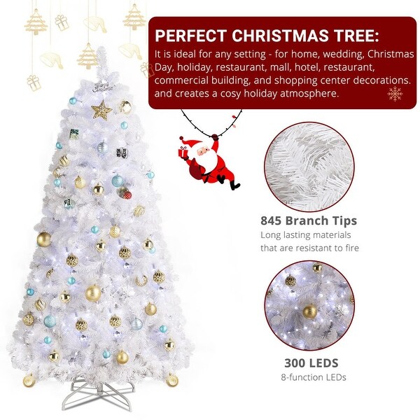 6ft Hanging Tree Structure with Lights 8 Modes Christmas Tree