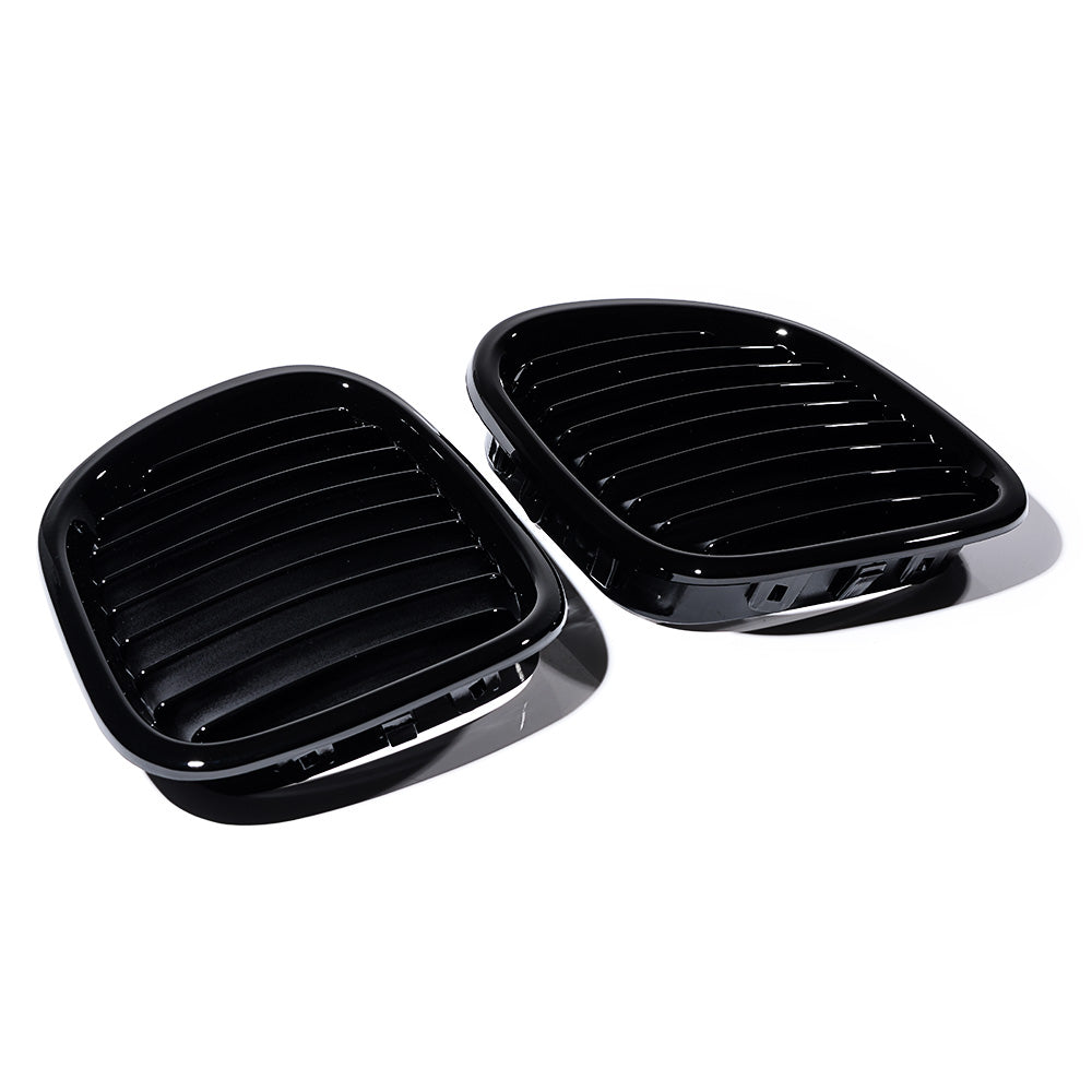 Astra Depot Gloss Black Front Bumper Kidney Grill Grille for 1995-2002 BMW Z3 M Coupe (1 Pair)