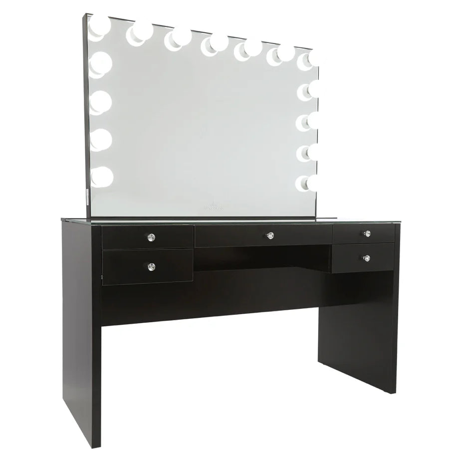 IVFT-SLAYPLUSV3TBL-BLK-N | SlayStation® Plus 3.0 Table + Glow Pro Vanity Mirror Bundle