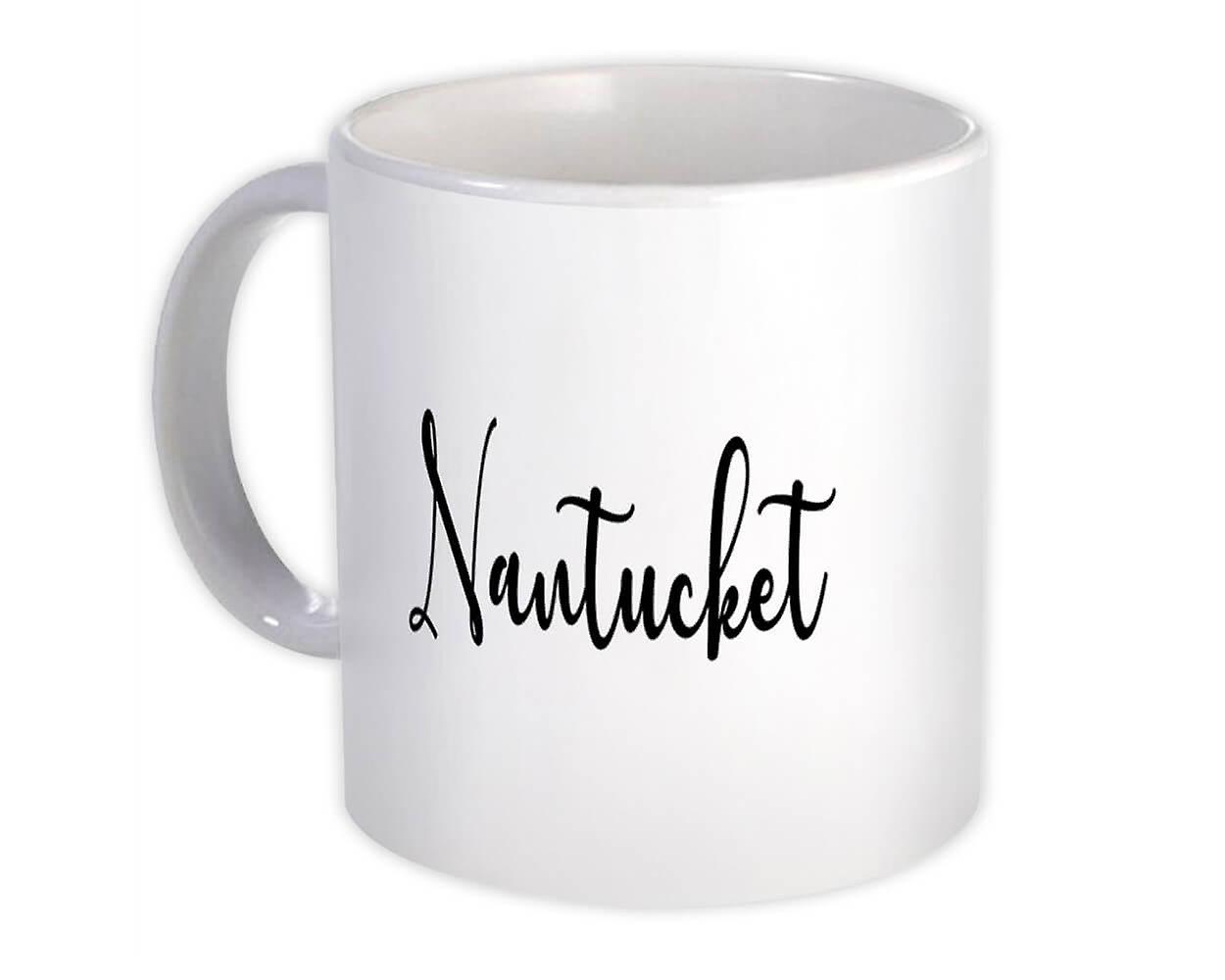 Gift Mug: Nantucket Cursive