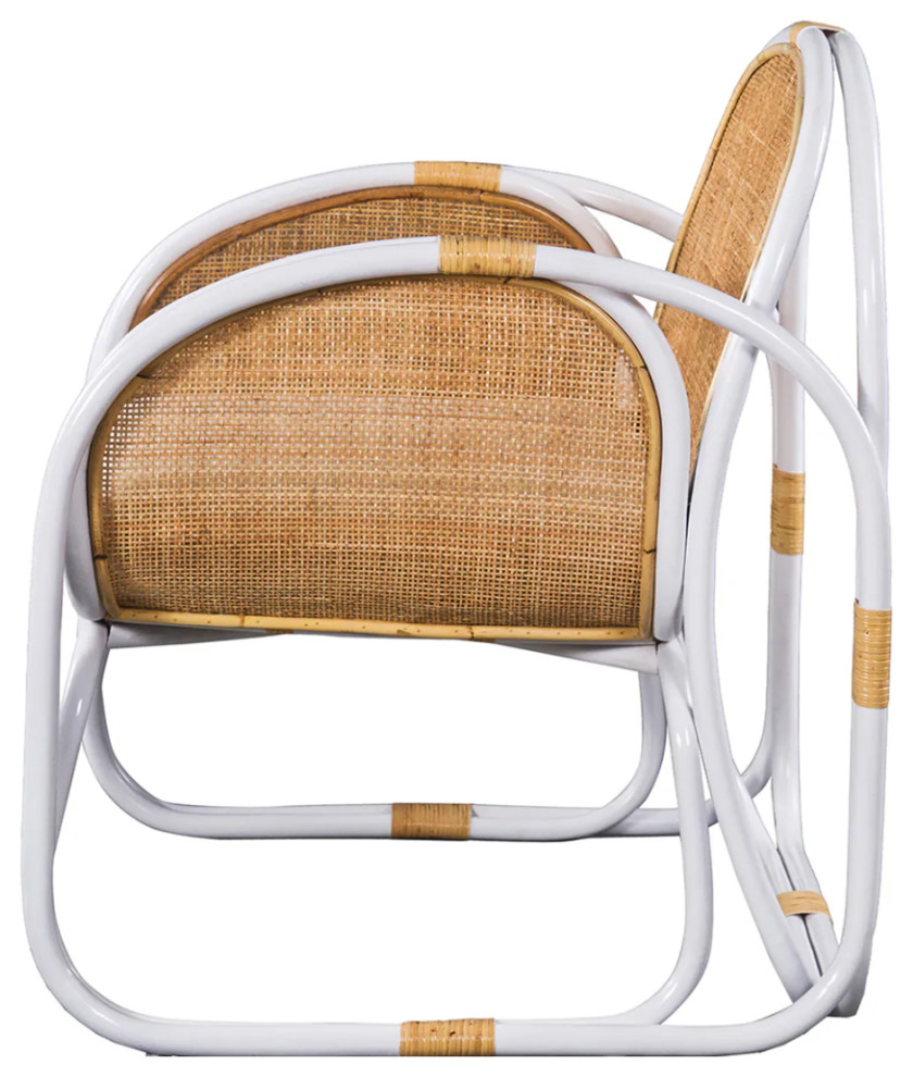 Matthew Izzo Home Latitude Caned Lounge Chair   Tropical   Armchairs And Accent Chairs   by Matthew Izzo  Houzz