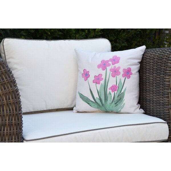 16 x 16 inch Pretty Little Flower Outdoor Pillow