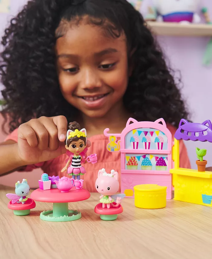 Gabby's Dollhouse KittyFairy Garden Party 18-Piece Playset with 3 Toy Figures Surprise Toys Dollhouse Accessories Kids Toys for Girls Boys 3 Plus