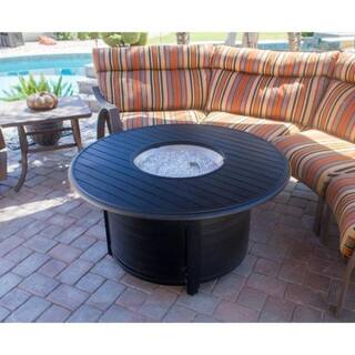 AZ Patio Heaters 22 in. Cast Aluminum Round Slatted Fire Pit F-1350-FPT