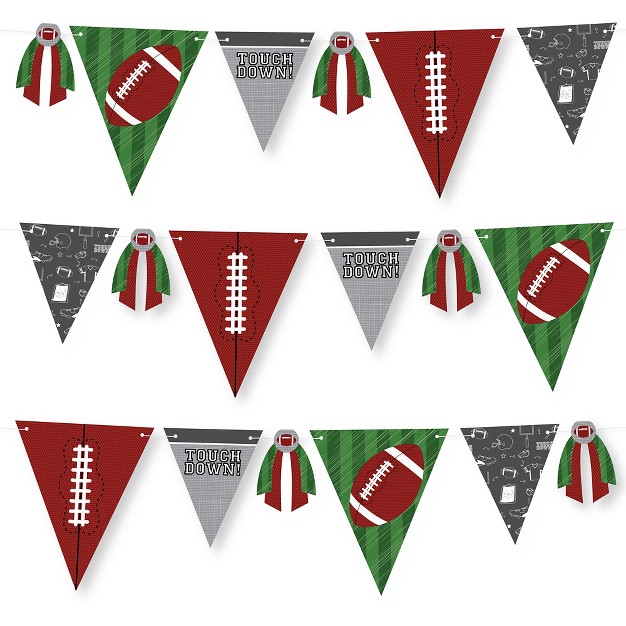 Big Dot Of Happiness End Zone Football Diy Baby Shower Or Birthday Party Pennant Garland Decoration Triangle Banner 30 Pieces