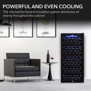 Whynter 23.5 in. 124-Bottle (750 ml) Freestanding Wine Cooler FWC-1201BB