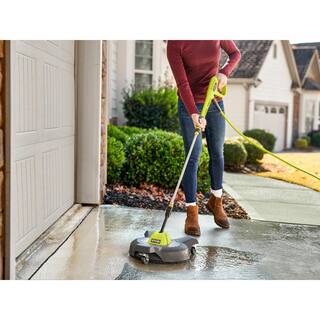 RYOBI 12 in. 3100 PSI Electric Pressure Washer Surface Cleaner with Caster Wheels RY31SC312