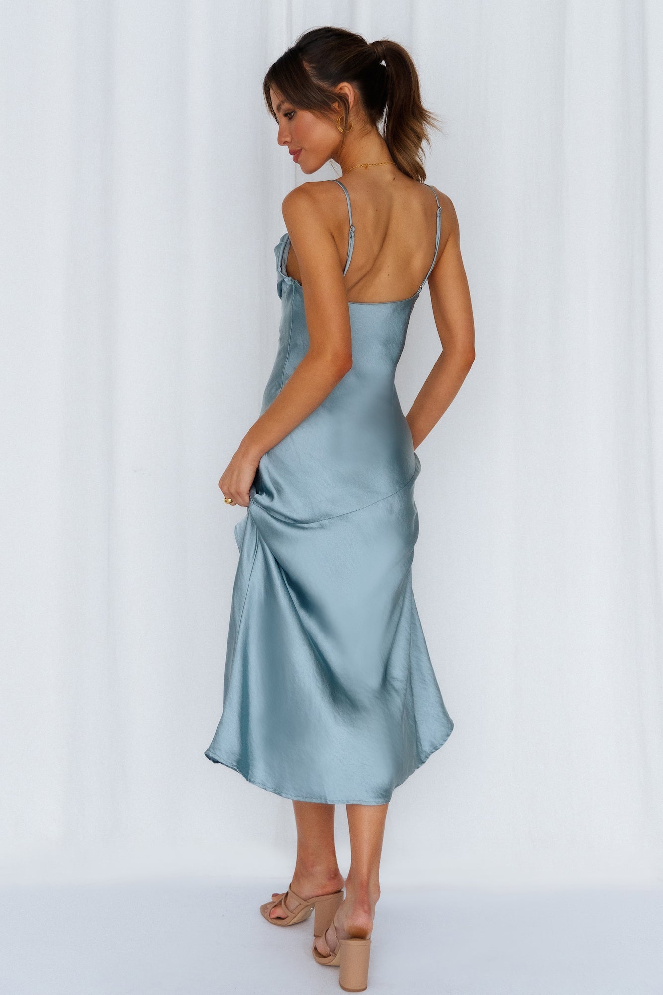 A Little Whisper Midi Dress Sage