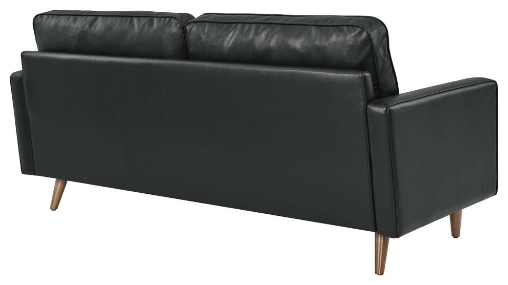 Valour Leather Sofa   Midcentury   Sofas   by Modway  Houzz