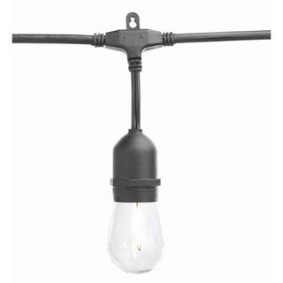 Hampton Bay 24-Light 48 ft. IndoorOutdoor String Light with S14 Single Filament LED Bulbs 10328