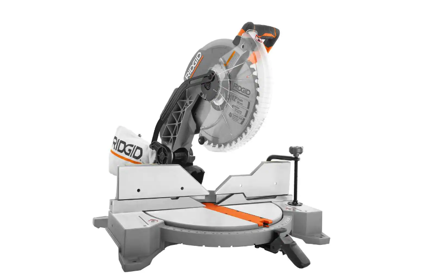 RIDGID R4123 15 Amp Corded 12 in. Dual Bevel Miter Saw with LED