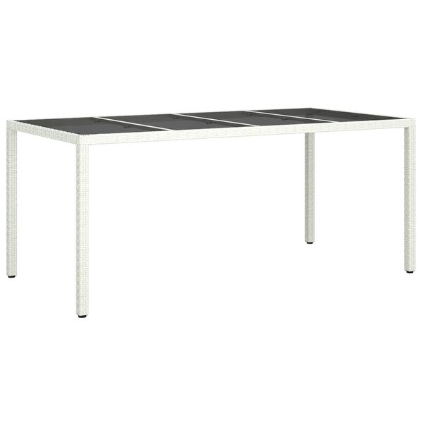 vidaXL Patio Table White 74.8