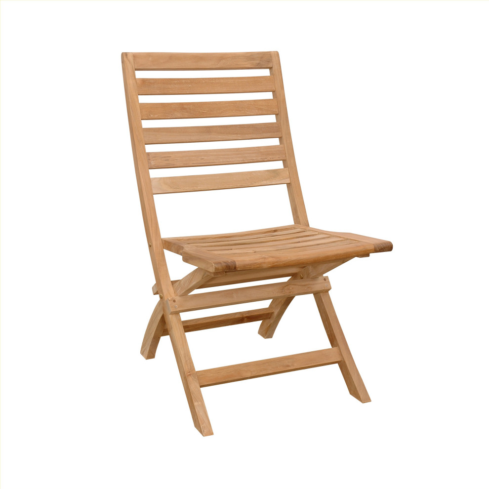 Andrew Folding Chair (Sell  ampPrice Per 2 Chairs Only)   Transitional   Outdoor Folding Chairs   by Anderson Teak  Houzz