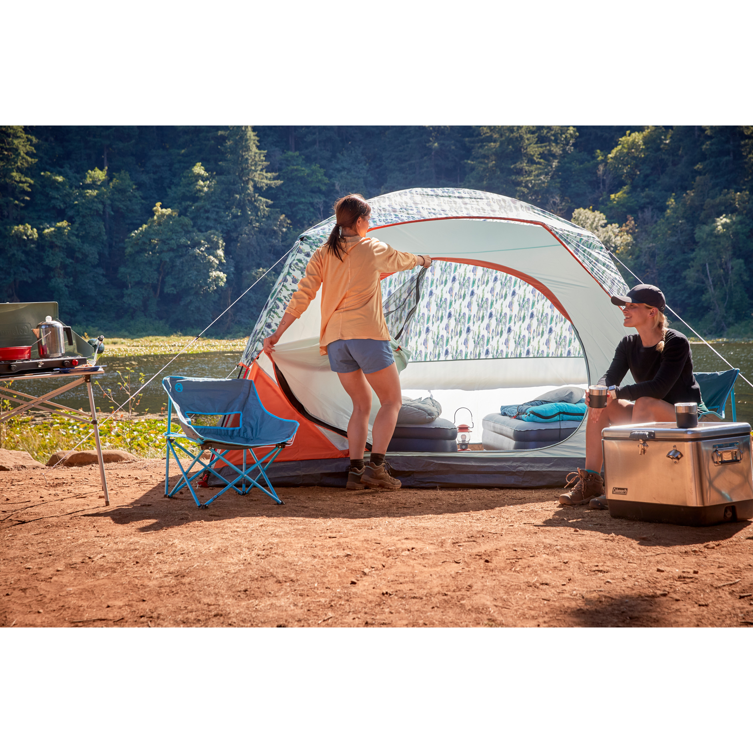 Coleman Skydome 6-Person Watercolor Series Camp Tent​