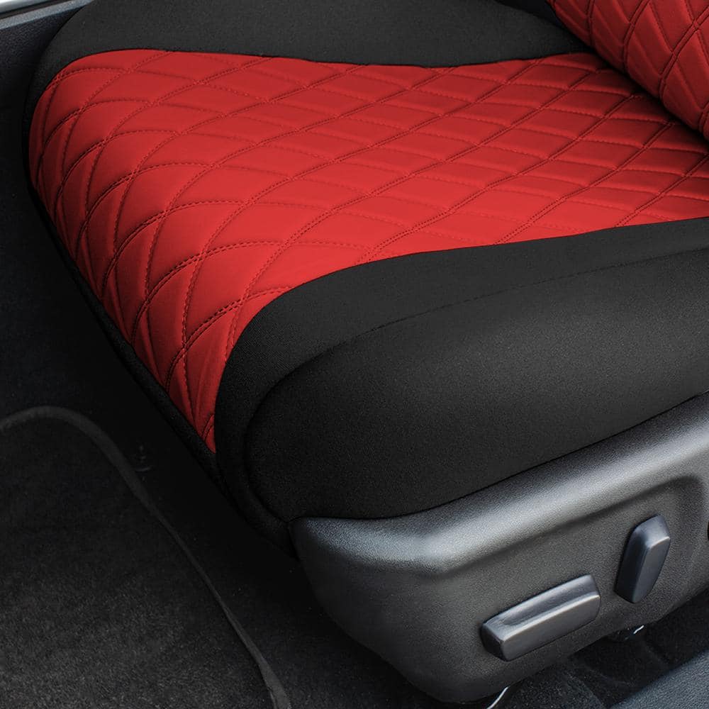 FH Group Neoprene Waterproof Custom Fit Seat Covers for 2012 - 2017 Toyota Camry LE to SE to XSE to XLE DMCM5005RED-FULL