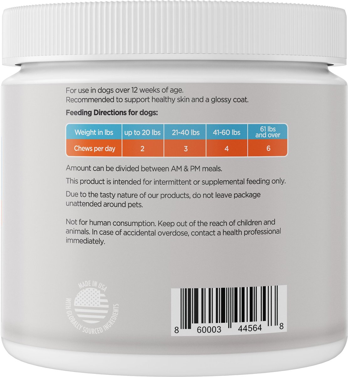 PawMedica Omega+ Fish Oil with EPA and DHA Omega 3 Dog Supplement， 90 count