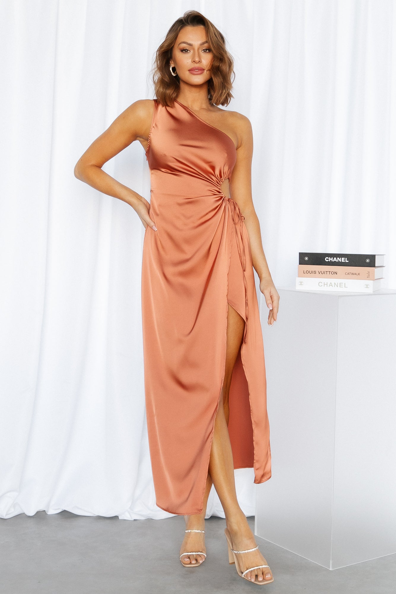 London Air Midi Dress Bronze