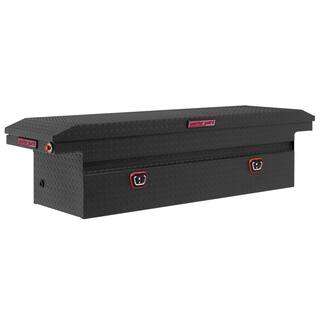 Weather Guard 72 in. Matte Black Aluminum Full Size Low Profile Crossbed Truck Tool Box 121-52-03