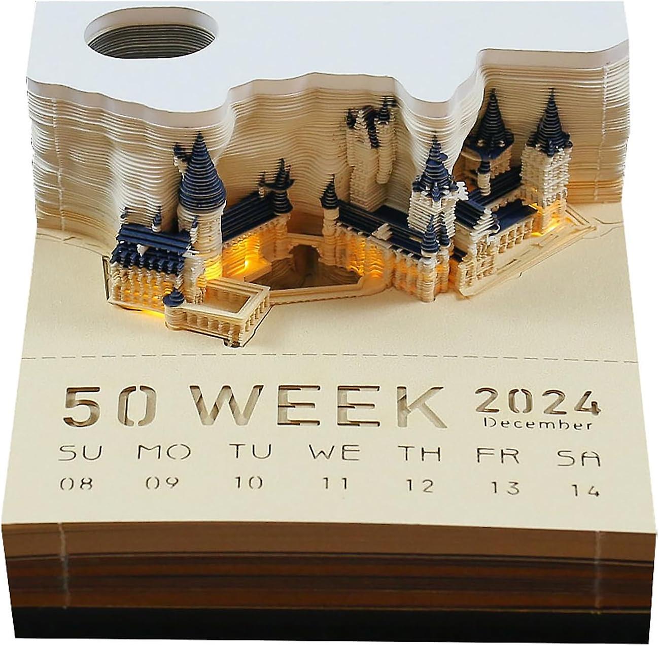 3d Art Desk Calendar Calendar With Tearable Carved Paper Sticky Notes Creative Calendar Art Calendar Paper Sculpture Home Sculpture