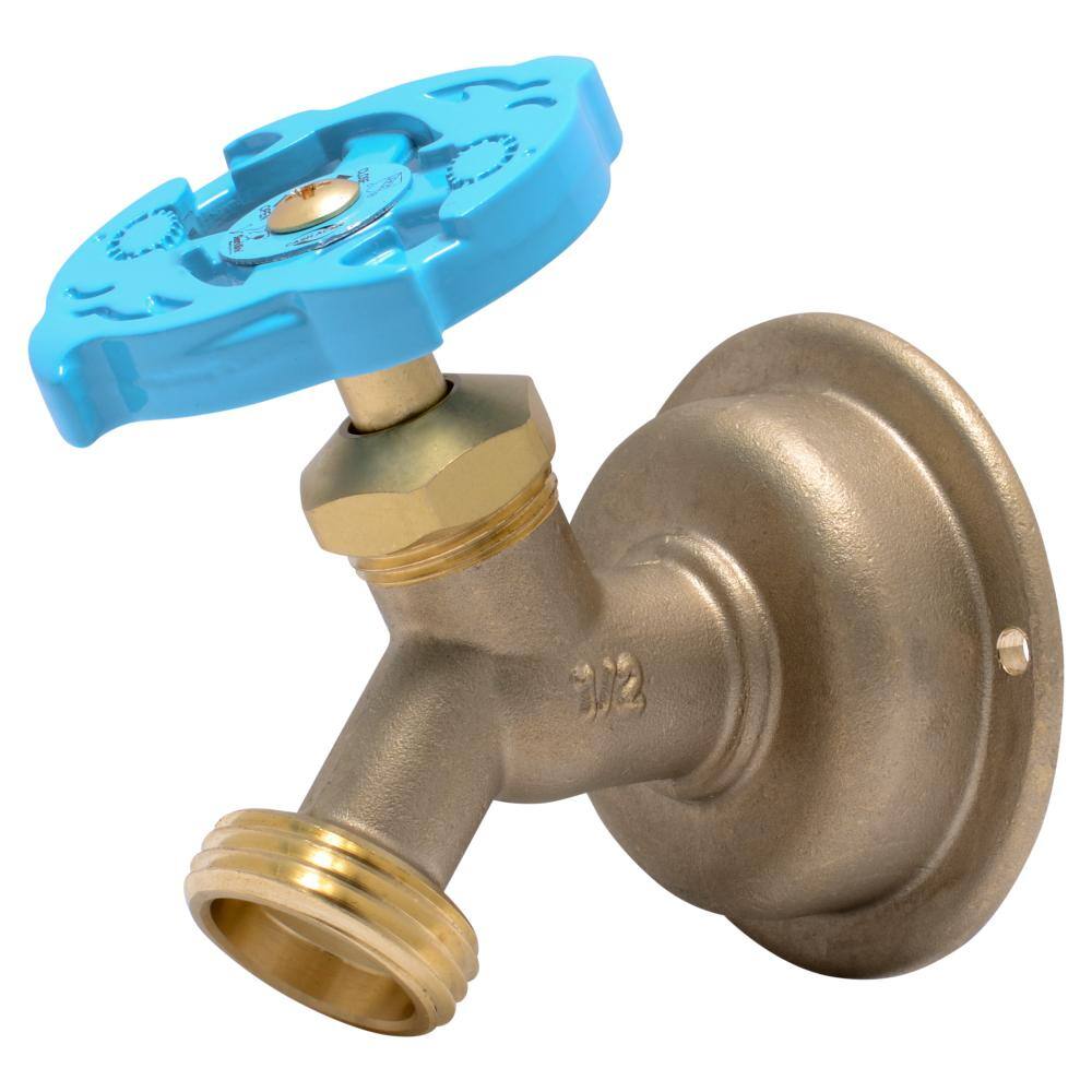 SharkBite 12 in. Push-to-Connect x MHT Brass Multi-Turn No Kink Hose Bibb 24632LF