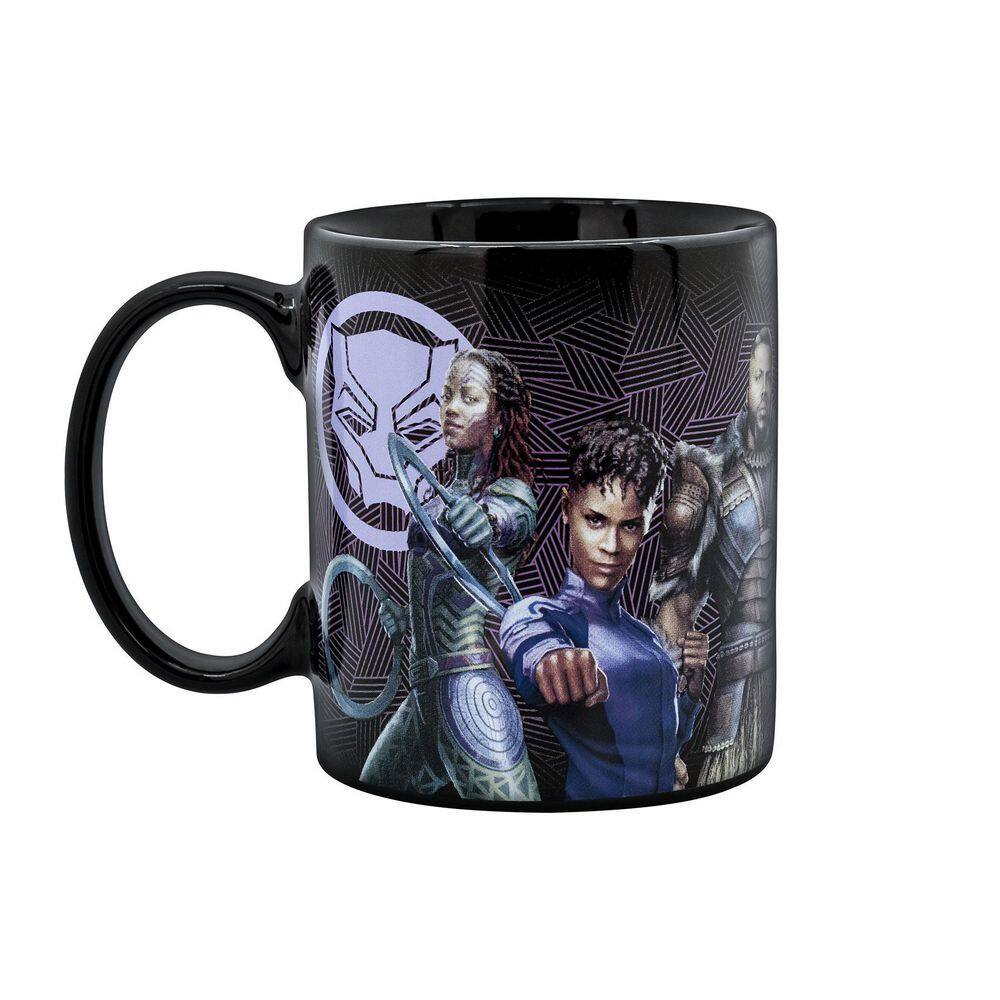 Uncanny Brands Marvel's Single- Cup Black Drip Coffee Maker Panther Wakanda Forever Coffee Mug with Warmer for Your MW1-MVM-BPA1