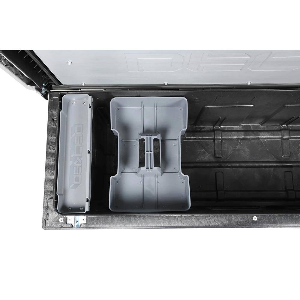 DECKED 72.54 in. Matte Black HDP Full-Size Crossover Pickup Truck Tool Box with 20 in. Deep Tub Lifetime Warranty TBFD