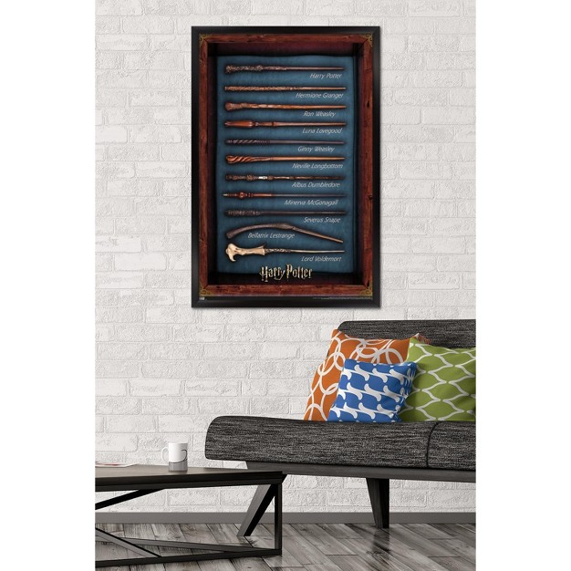 Trends International The Wizarding World Harry Potter Wands Framed Wall Poster Prints