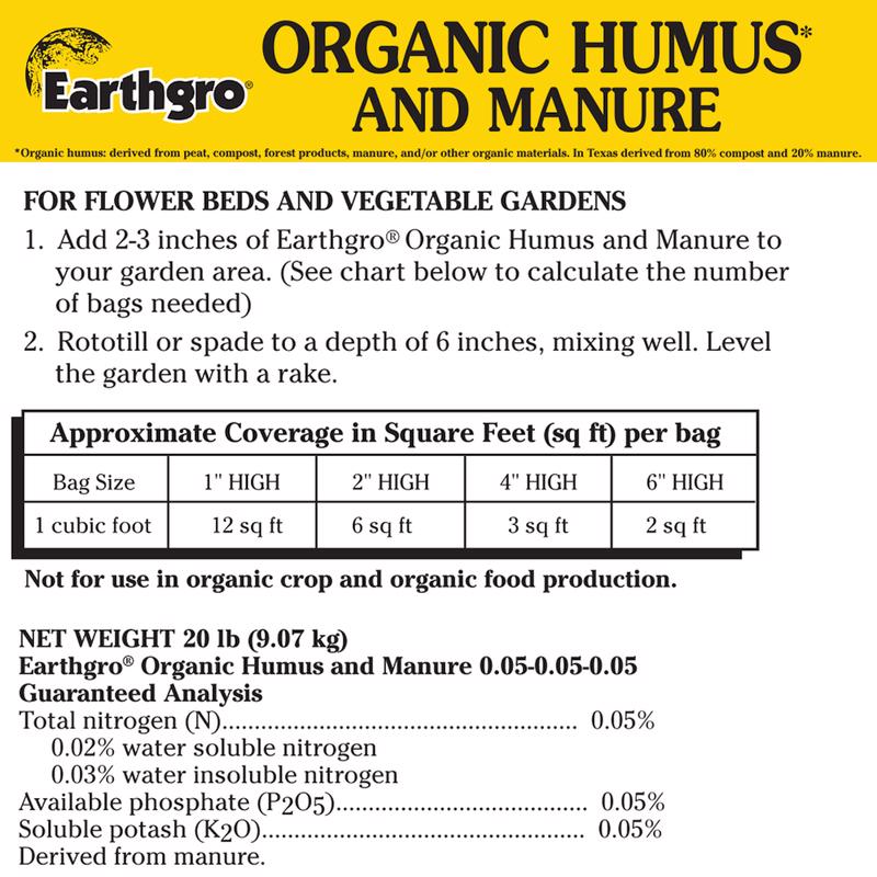 MANUREHUMUS EARTHGRO1CF